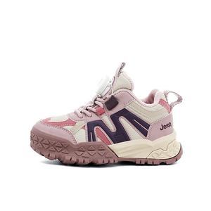 Explorer 20 детские утепленные нескользящие износостойкие ботинки Jeep, twiсветло-фиолетовый/snowflake розовый thin cotton