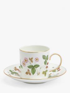 Чашка и блюдце для эспрессо Wild Strawberry Fine Bone China, 100 мл, Multi Wedgwood, lti