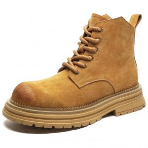 V05 Женские утепленные ботинки Martin Unisex в желтом, зеленом и черном цвете, цвет Yellow, Fleece-Lined[Women's]