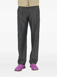 Шерстяные брюки BURBERRY, серый