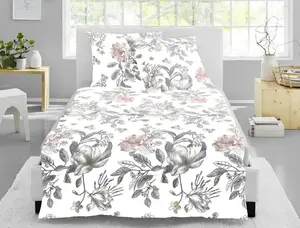 Постельное белье Mako-Satin Nova Melbourne White 155x220 см + 80x80 см Irisette