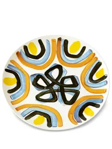 Тарелка yellow flower, 28,5 см, 1882 Ltd, белый