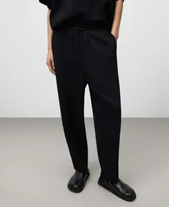Мужские джоггеры из крепа с эластичной талией Adolfo Dominguez, черный