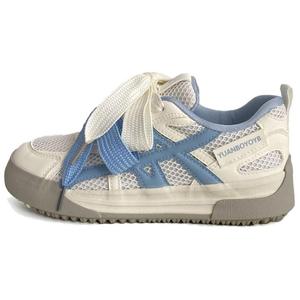 City camel Женские низкие скейтерские кеды бежево-голубые, цвет Beige Blue