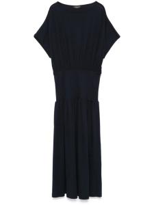 Платье миди Fabiana Filippi, украшенное бисером, синий