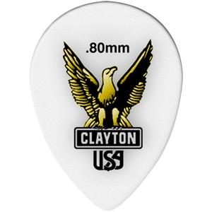Медиаторы для гитары Clayton Acetal Small Teardrop 0,80 мм, 1 дюжина