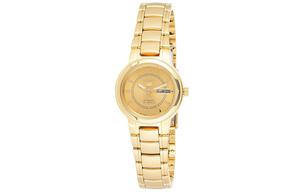 SEIKO Часы Automatic Mechanical Movement Stainless Steel Strap Watch 25*11mm Women's Watch Gold Dial SYME58, Gold Dial