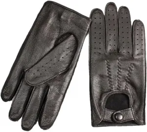 Мужские кожаные перчатки, тонкие, с перфорацией, дышащие, для весны и лета, Dunkelbraun