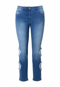 Джинсы облегающего кроя Angel of Style, сине-серый