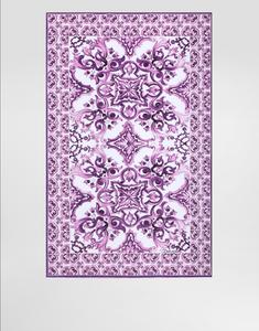 Махровое пляжное полотенце с принтом майолика Dolce & Gabbana, мультиколор