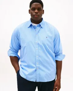 Мужская рубашка с длинным рукавом с принтом больших размеров Tommy Hilfiger, светло-голубой