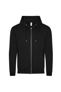 Органическая толстовка с молнией во всю длину AWDis, черный