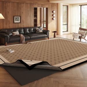 Budis Ковер 180х250 см для гостиной в французском винтажном стиле, двухслойный, съемный, моющийся, waterproof, с искусственной шерстяной поверхностью