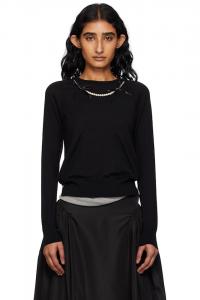 Классический тонкий вязаный свитер с длинным рукавом Simone Rocha, мультиколор