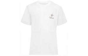 Футболка с вышитым логотипом Chloé, белая