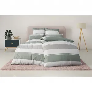 Постельное белье для дома "YONNE", в свежих тонах, постельное белье в полоску, по размеру. 135х200см Home Affaire, зеленый