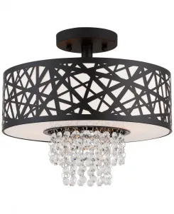 Полупотолочный светильник Allendale на 2 лампы Livex, бронза