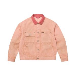 Куртка Supreme Distressed Selvedge Trucker Jacket, Washed Pink