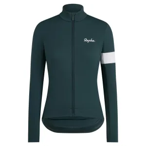 Женская зимняя велокуртка Core Rapha, Forest Green/White