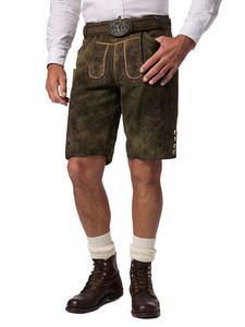 JP1880 Кожаные брюки классического коричневого цвета