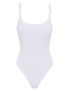 Боди с квадратным вырезом Moschino, белый