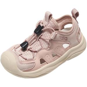 Детские сандалии с низким верхом, нескользящие и дышащие TATA, фиолетовый