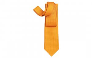 H Jacquard Tie Men's Yellow HERMES