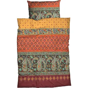 Постельное белье CASATEX «Murillo», пейсли, восточный, индийский, цвет terra