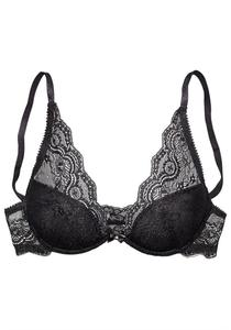 Футболка-бюстгальтер LASCANA, Black