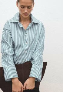 Блуза Mango Button-down blouse, Grün/Green