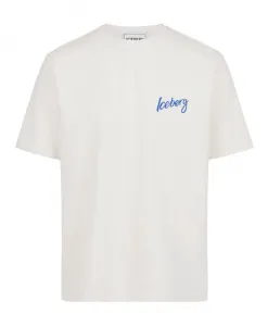 Культовый и современный: футболка Iceberg Dinner в ванильном цвете. Iceberg, белый