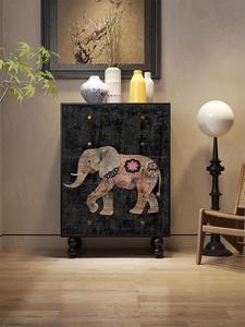 Yu Senyi Комод для гостиной и спальни настенный из массива бука, полностью собран, ножки требуют сборки