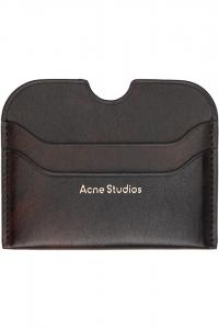 Acne Studios Коричневый кожаный держатель для карт