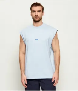 Майка Наверц regular fit Hugo Blue, небесно-голубой