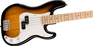 Бас-гитара Squier Sonic Precision с кленовым грифом, цвет двухцветный солнечный взрыв