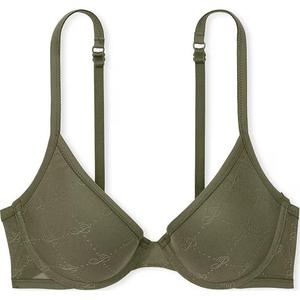 Футболка Pink Wear Everywhere Push-Up Бюстгальтер Повседневный Новый Оливковый Бюстгальтер Женский Оливковый Victoria's Secret, Повседневный Новый Оливковый/Оливковый
