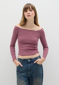 Топ B.ANGEL Long sleeved top, Red Pink/Mottled Pink