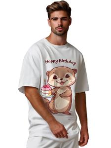 Футболка с надписью Otterly Birthday Reichstadt