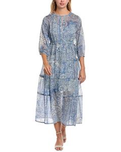 Длинное платье Johnny Was Els, синий