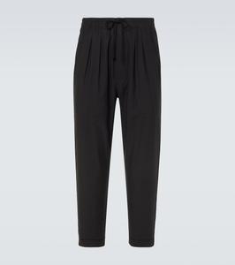 Твиловые прямые брюки Tom Ford, черный