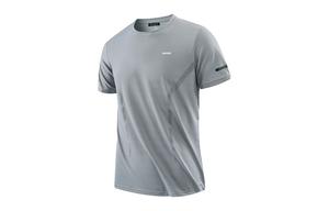 Футболка Unisex с коротким рукавом и круглым вырезом, свободного кроя, повседневная BAGE, серый