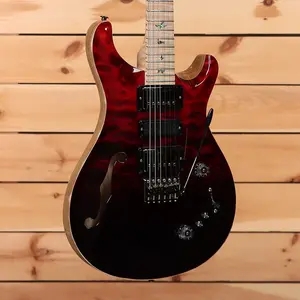 Paul Reed Smith Special 22 Полуакустическая гитара Wood Library - плавный переход от Fire Red к Grey Black-24 0391763