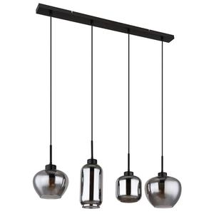 Подвесной светильник, 4 лампочки, дымчатое стекло, черный, L 99,5 см. Globo Lighting