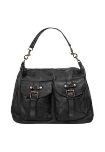 Сумка через плечо, натуральная кожа, производство Италия Samantha Look, черный