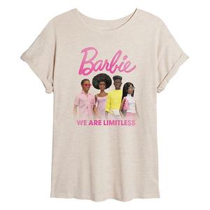 Футболка Juniors' We Are Limitless cropped с эффектом поношенности Barbie