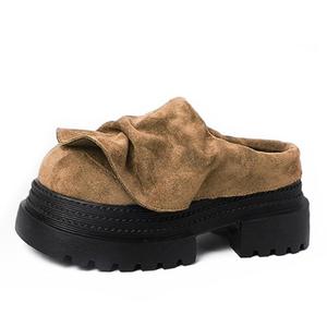 LIANGHUO Женские сандалии с закрытым носком, износостойкие, резиновая подошва, темно-коричневые, в стиле ретро