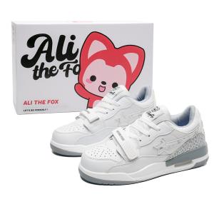 Кеды, обувь для скейтборда унисекс с низким верхом Ali The Fox, цвет White Gray