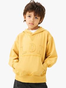 Детский хлопковый худи с принтом свободного кроя Angel & Rocket, Gold