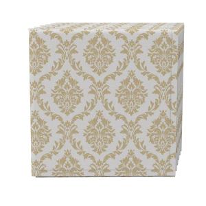 Набор салфеток из 4 шт., 100 % хлопок, 20x20 дюймов, декоративный золотой дамасский узор