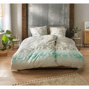 Постельное белье Little Cloud «Кальмаро», с листьями Kleine Wolke, цвет Bunt